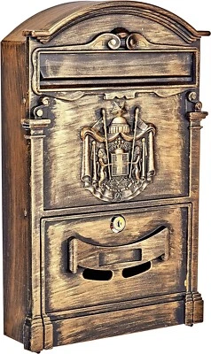 CASSETTA POSTALE "SERIE RESIDENCE" - COLORE BRONZO H. 41 L. 26 P. 9 CM. - Immagine 1 di 4