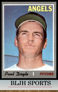 1970 Topps #277 Paul Doyle California Angels (see pics)  RC