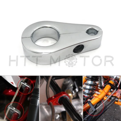 Abrazaderas de línea de freno de aluminio Billet de 3/4 pulgadas para Honda TRX250EX Yamaha Raptor 660 Foto 1 de 4