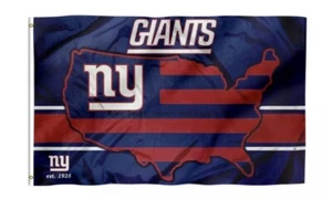 New York Giants Flag 3'X5' Banner NFL FAST FREE Shipping US SELLER - Picture 1 of 1