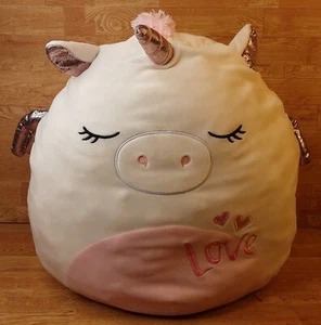 Raquel Pegacorn Squishmallows 16" Kellytoy 2020 Stuffed Plush Animal - Picture 1 of 9