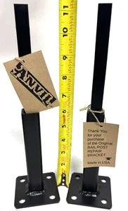 Base Riparazione Ringhiere Per Pali 1" 6" Lunghezza Riparazione Ringhiere Arrugginite 2 Pz PAT PEND - Foto 1 di 13