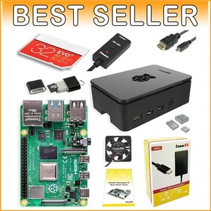 Complete Raspberry Pi 4 8GB Model B Starter Kit - Premium Case, Fan & Power - Picture 1 of 2