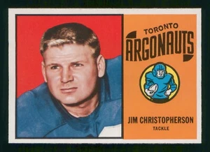 JIM CHRISTOPHERSON 1963 TOPPS CFL 63 NO 73 NRMINT+     75643 - Picture 1 of 2