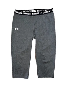 Under Armour Damen-Leggings meliert grau knielang Fitnessstudio Training 28 x 18 - Bild 1 von 4