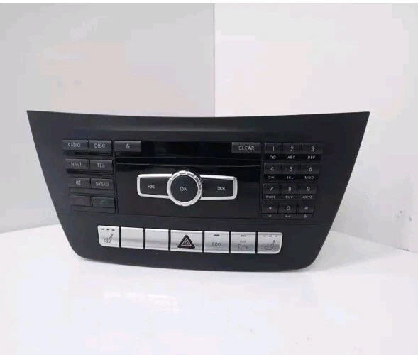 MERCEDES W204 RADIO HEAD UNIT WITH PANEL (NO CODE) A2049009807 - Image 1 of 1