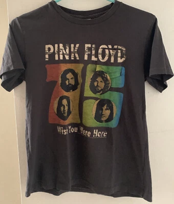 Camiseta de bolso Junk Food Pink Floyd 75 Wish You Were Here algodão macio JUVENTUDE M - Imagem 1 de 4