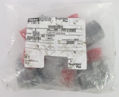 派克 - 1 张 CD-S - 管道和端口 90 Deg 弯头 CD - 1-11 1/2 x 1-11 1/2 - 5 件装 — 第 1/3 张图片