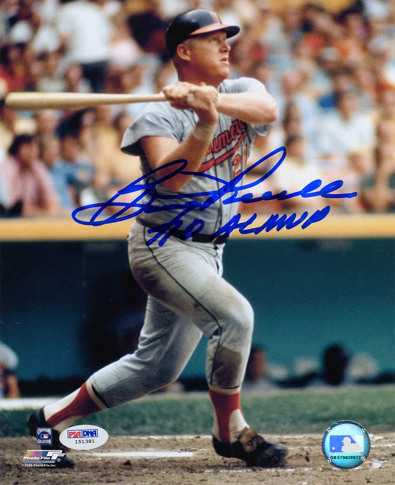 Foto firmada por Boog Powell 8x10 + 70 AL MVP Baltimore Orioles PSA/ADN AUTOGRAFIADA Foto 1 de 1