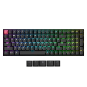K4 QMK Wireless Custom Mechanical Keyboard, Hot Swappable 96% Layout Bluetoot... - Picture 1 of 9