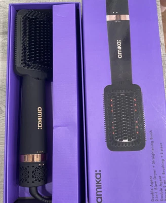 Amika Double Agent 2-in-1 Blow Dryer + Straightening Brush New in Box - Image 1 of 4