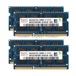 Hynix 4 GB 8 GB 16 GB DDR3 1066 1333 1600 1866 MHz 204 pines So-Dimm memoria portátil - Imagen 1 de 4