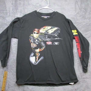 Nascar Jeff Gordon Shirt Mens XL Black Long Sleeve 24 DuPont NASCAR Racing - Picture 1 of 7