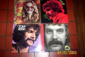 TOM RUSH ( 4 ) LP lot: NEW YEAR / SELF TITLED / MERRIMACK COUNTY / BEST OF VG++ - Picture 1 of 1
