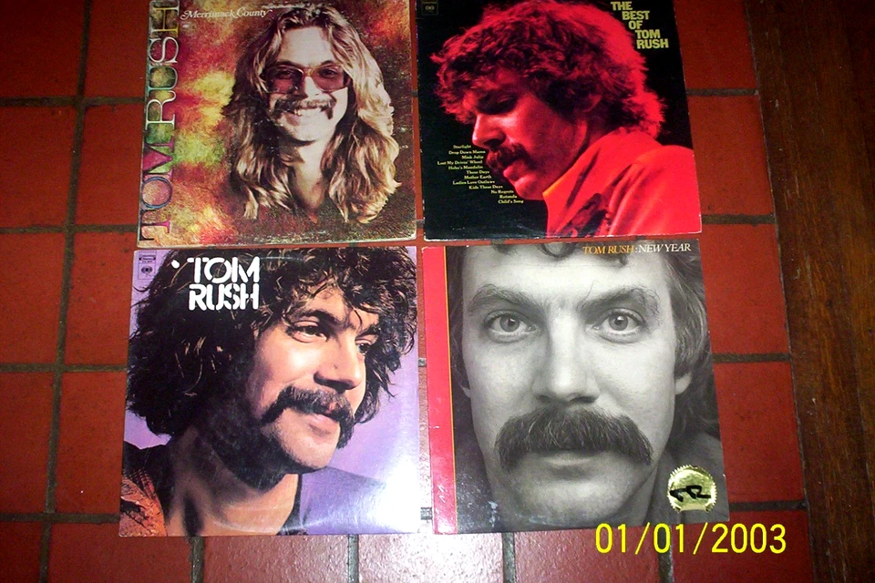 TOM RUSH ( 4 ) LP lot: NEW YEAR / SELF TITLED / MERRIMACK COUNTY / BEST OF VG++ - Image 1 of 1
