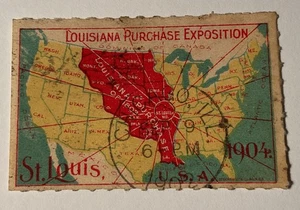 Sello de 1902 - Sello de exposición de compra de Louisiana St Louis - Sello de Chicago - Imagen 1 de 3