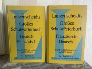 2xLangenscheidts Großes Schulwörterbuch📕Deutsch-Französisch/Französisch-Deutsch - Bild 1 von 4