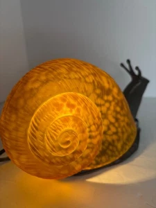 Blech Chi Andrea von Sadek Meta Glas Schnecke Insekt Tischlampe Nachtlicht RAR 1997 - Bild 1 von 4