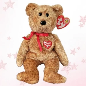 ⭐️ THANK YOU BEAR ⭐️ BBOM - TY Beanie Babies of the Month - MWMT'S - Imagen 1 de 7