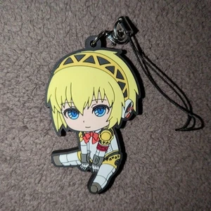 Persona 3 figure rubber key chain Aigis mascot anime game Japan hobby m655 2 - Picture 1 of 6