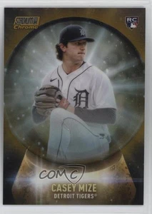 Bola de cristal cromada Stadium Club 2021 refractor dorado/50 Casey Mize novato radiocontrol - Imagen 1 de 4