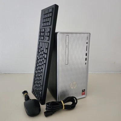HP Pavilion 590-p0077c Mini Tower PC - Ryzen 3 - 8GB RAM - 512GB SSD - Silver - Image 1 of 4
