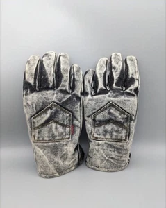 Levi's Acid Wash Denim Fleece Lined Winter Gloves Youths Size Large Ages 16-18 - Picture 1 of 5