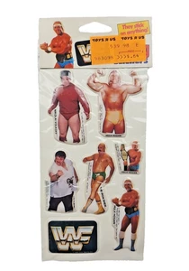1985 WWF Wrestling Sealed Pack of Puffy Stickers Hulk Hogan Iron Sheik Sealed - Picture 1 of 6