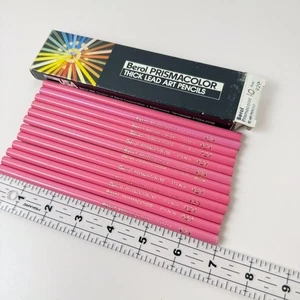 12 BEROL PRISMACOLOR Thick Lead Art Pencils~Pink 929 w/ Box~NIB~Unsharpened~HTF - Picture 1 of 7