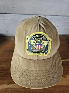 DE COLECCIÓN Carhartt LONA Gorra Snapback CON PARCHE DE ÁGUILA Hecha en EE. UU.  - Imagen 1 de 11