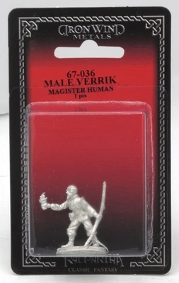 Ral Partha 67-036 Male Verrik Magister Villain (Arcana Unearthed) Wizard Mage - Image 1 of 2