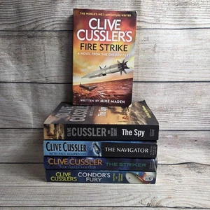 5 x Clive Cussler Large Paperbacks ~ Kurt Austin, Numa Files, Isaac Bell - Picture 1 of 21