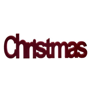 Deko-Figur Christmas 11 x 2,5 x 36,5 cm Rot Holz - Bild 1 von 2