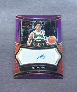 AJ JOHNSON 2024-25 SELECT ROOKIE FIRME VIOLA PRIZM RC AUTO /75 - Foto 1 di 2
