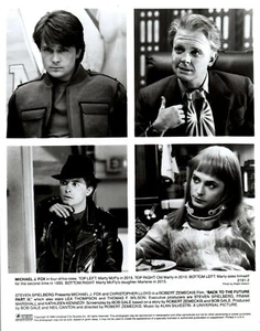 Back to the Future Part II Michael J. Fox Vintage Black White Movie Still Photo - Picture 1 of 1