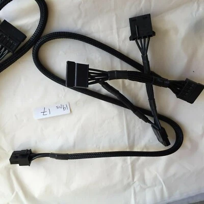  EVGA SuperNOVA 550-1000 G2 G3 B3 P2 eVGA 6 pin to 2X IDE 2x SATA DRIVER  cable  - Image 1 of 2