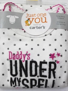 Body Just One You by Carter's Manga Larga Blanco Lunares Talla 12M - Imagen 1 de 2