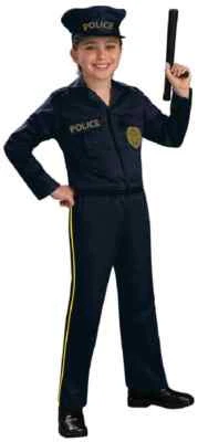Police Officer Cop Young American Heroes Fancy Dress Halloween Child Costume - Image 1 of 2
