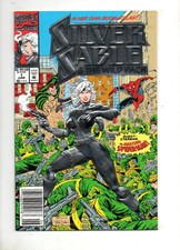 Silver Sable and the Wild Pack #1 Foil Embossed Spider-Man App 1992! MOVIE Comng