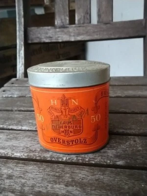 * Blechdose Haus Neuerburg Overstolz 48 Cigaretten Virginia Tropen Packung - Bild 1 von 4