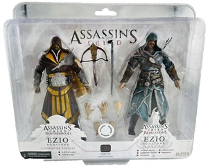 SET FIGURE ASSASSIN'S CREED EZIO AUDITORE FIORENTINO/CASPIAN TRU EXC NECA 2012 - Foto 1 di 2