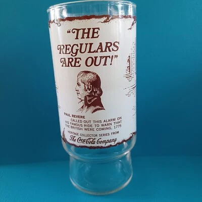 Vidrio Bicentenario de Colección Coca Cola Heritage "The Regulars Are Out" Paul Revere Foto 1 de 4