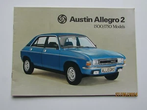 AUSTIN ALLEGRO 2 BROCHURE NO 3162/D - Picture 1 of 2
