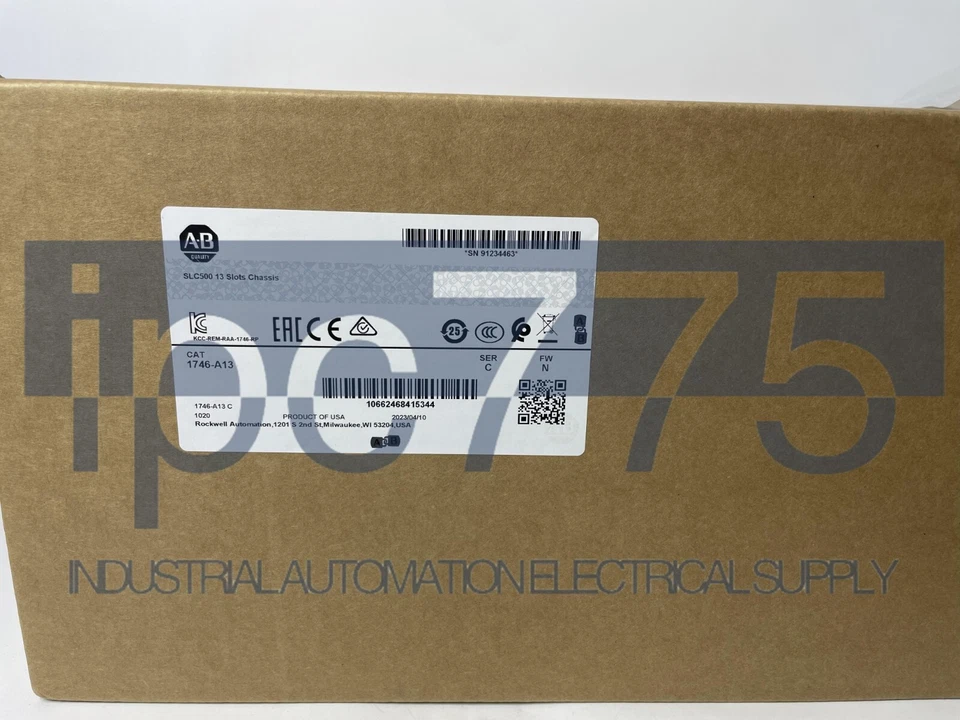 1746A13 Novo Fechado AB 1746-A13 Ser B SLC 500 13 Slots PLC Chassi Rack - Imagem 1 de 3