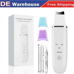Ultrasonic Skin Scrubber Ultraschallpeelinggerät Skin Spatula Mitesserentferner - Bild 1 von 13