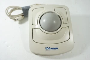 Vintage USA Identity Systems 3 Button Trackball Mouse Model TRKBALL.C - Picture 1 of 3