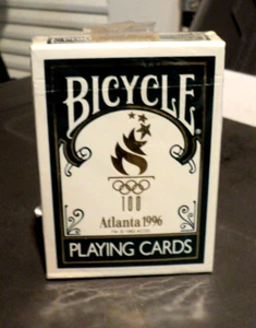 BICYCLE PLAYING CARDS 1996 Atlanta Olympics: BRAND NEW: Ohio: Green & Gold Pack - Picture 1 of 6