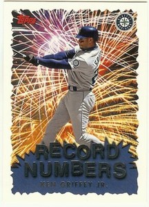 1999 Topps Baseball Ken Griffey Jr. Record Numbers Card #RN4 Mariners HOF