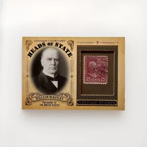2020 Upper Deck Goodwin Champions Heads of State Stamp Relics William McKinley - Picture 1 of 2