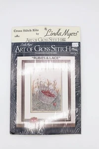 Arte del punto croce rubini e pizzo Linda Myers punto croce contato - Foto 1 di 5